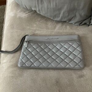 Michael Kors gray wristlet
